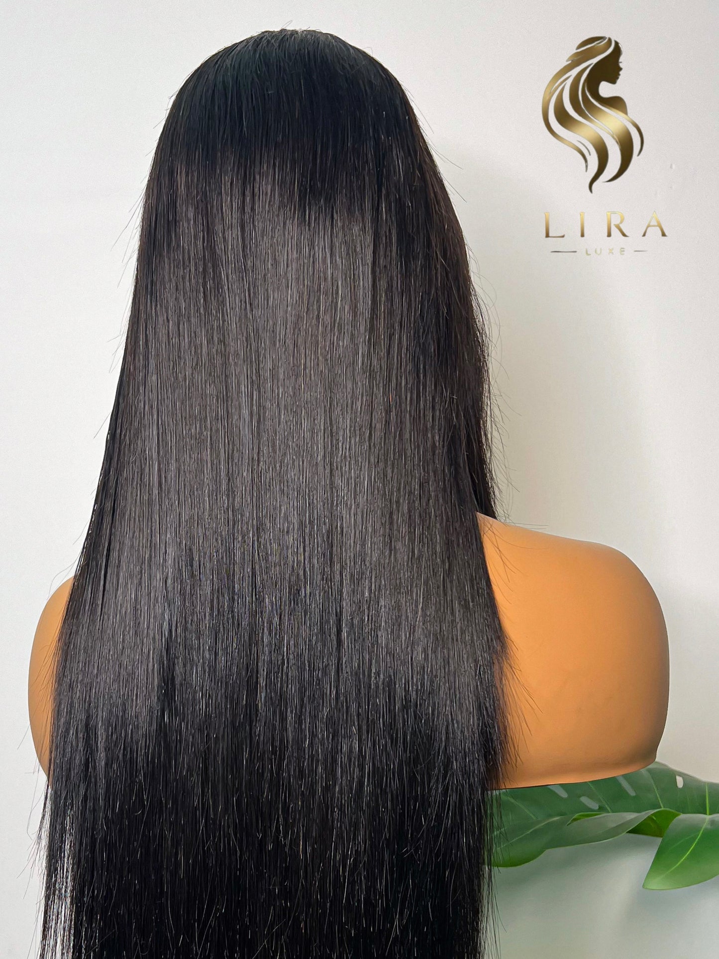 NEW! Black Lira Layered Striaght Glueless HD Lace Front Wig