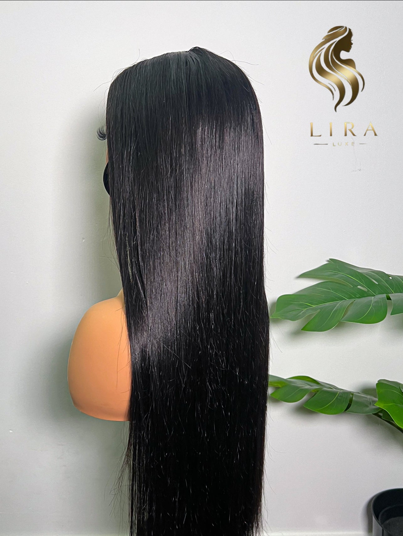 NEW! Black Lira Layered Striaght Glueless HD Lace Front Wig