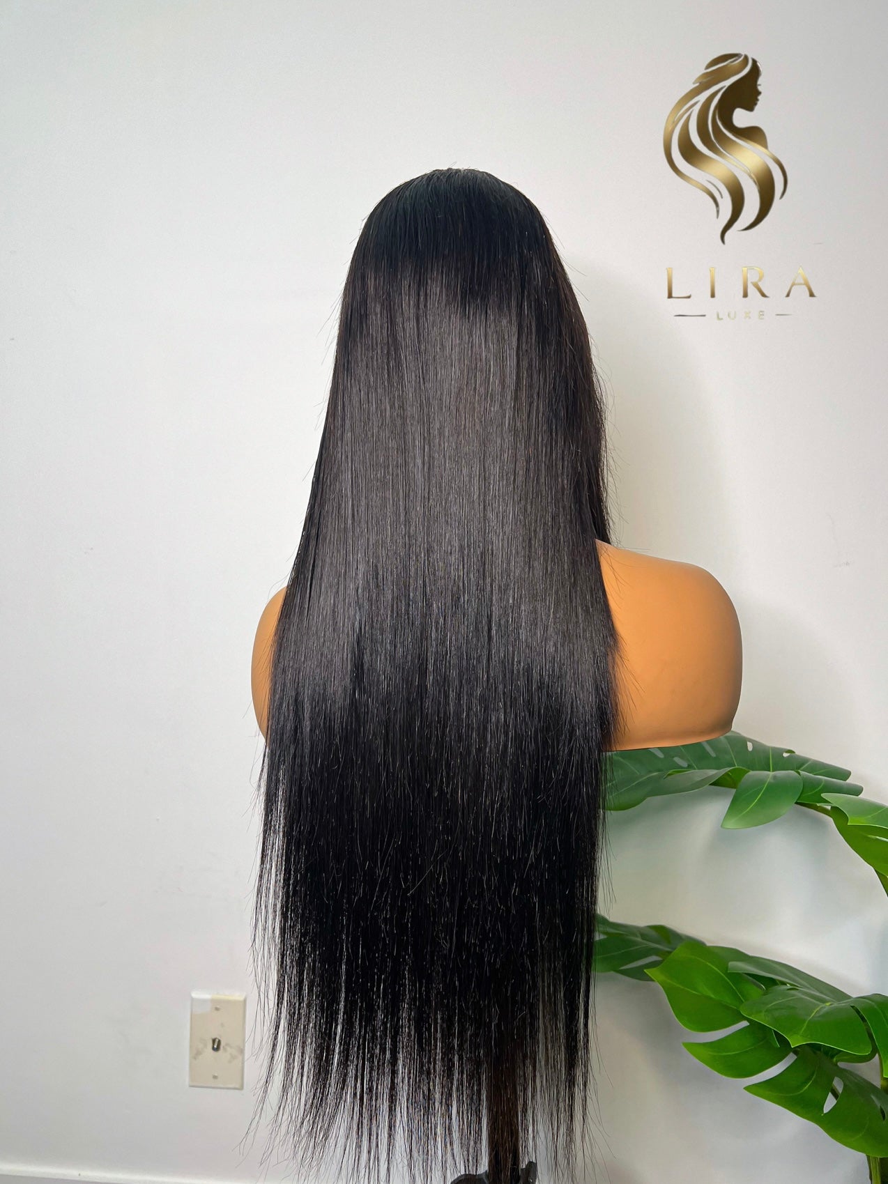 NEW! Black Lira Layered Striaght Glueless HD Lace Front Wig