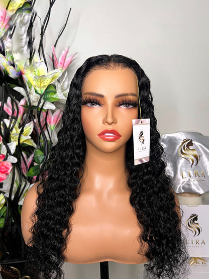 Georgia Glueless Deep Wave HD Lace Front Wig