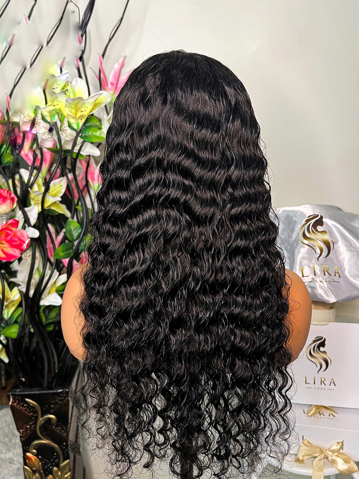 Georgia Glueless Deep Wave HD Lace Front Wig