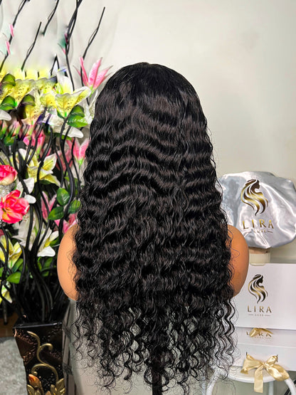 Georgia Glueless Deep Wave HD Lace Front Wig