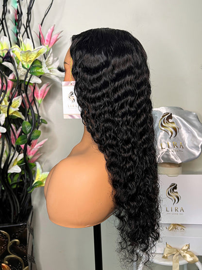 Georgia Glueless Deep Wave HD Lace Front Wig