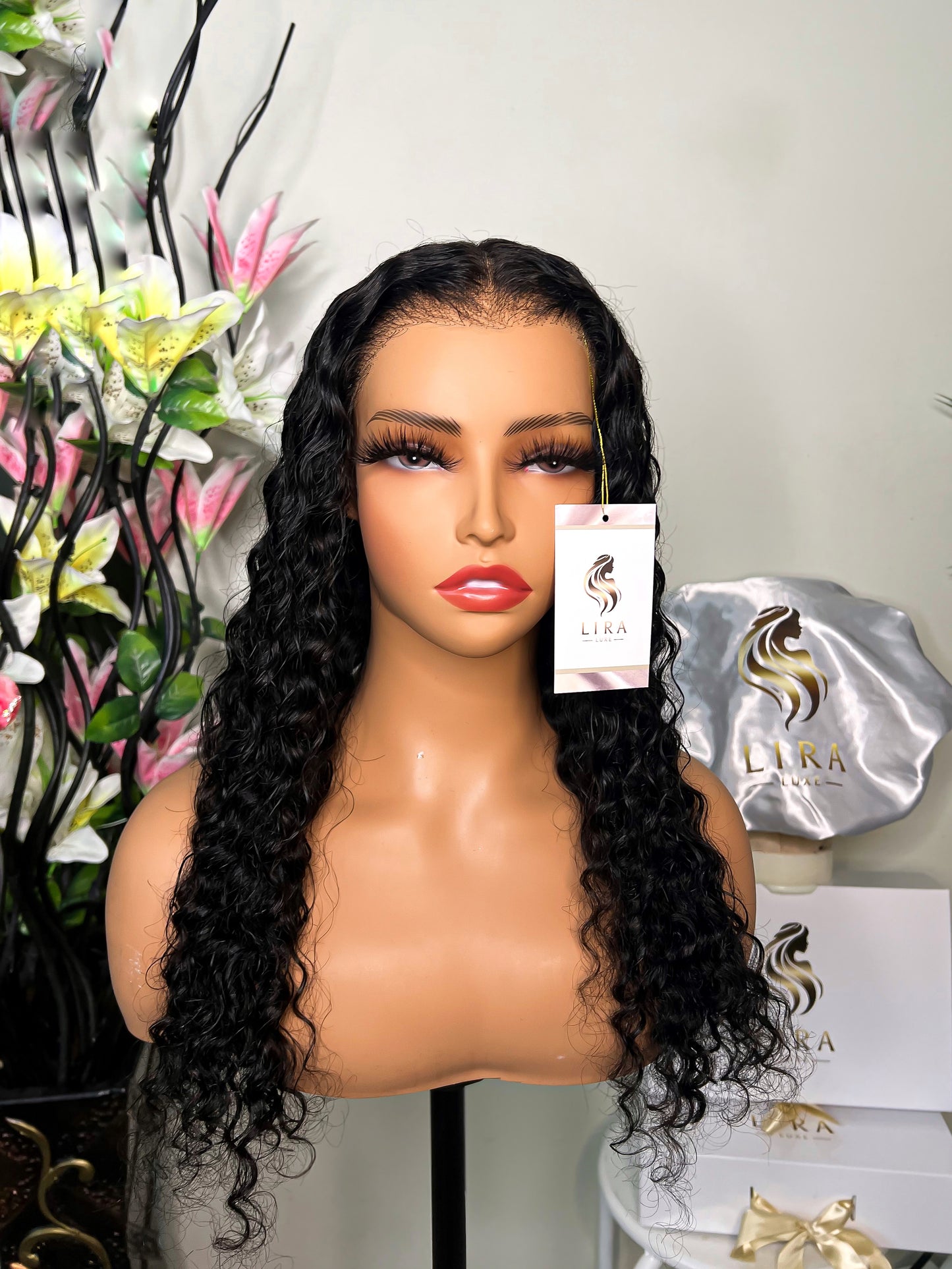 Georgia Glueless Deep Wave HD Lace Front Wig