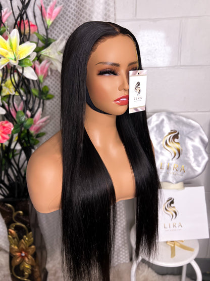 Sabrina Silky Straight Glueless HD Lace Front Wig