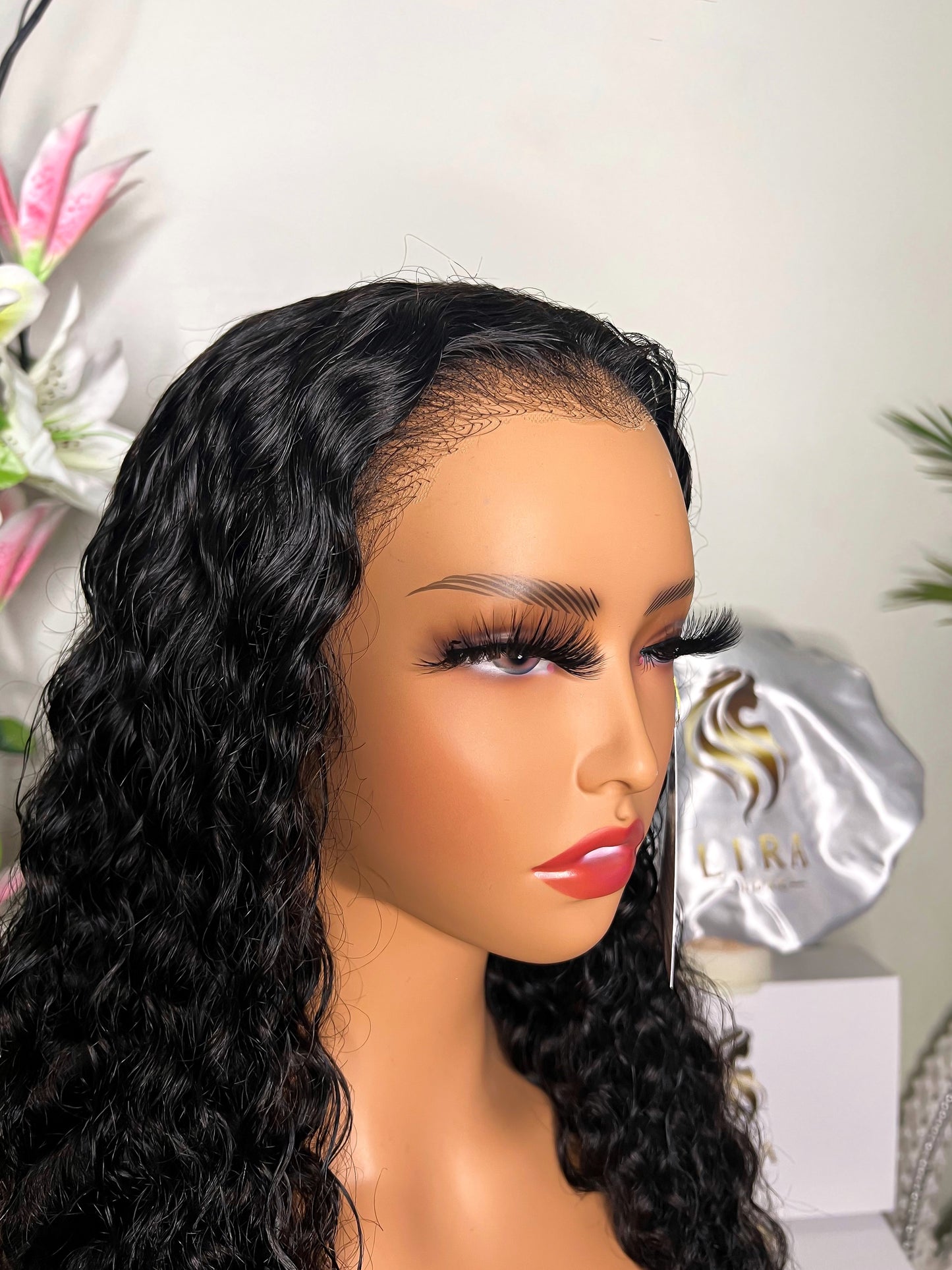 Georgia Glueless Deep Wave HD Lace Front Wig