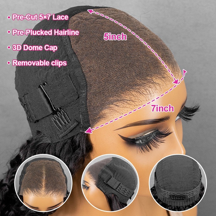 Lira Layered Striaght Glueless HD Lace Front Wig
